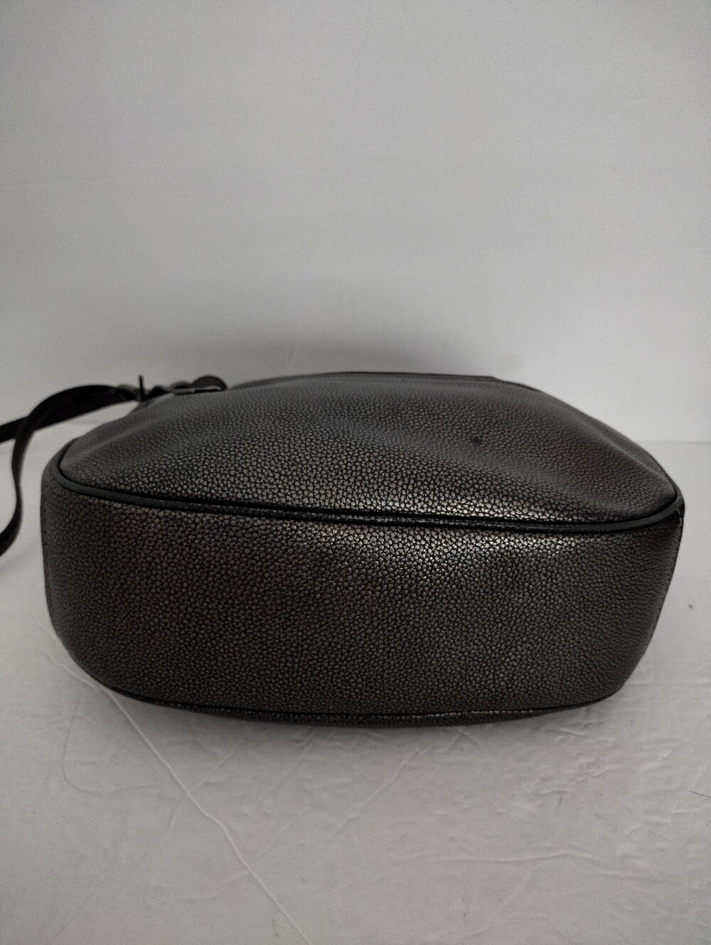 Coach Y2K Sutton Hobo Shoulder Bag Pebbled Leather Metallic Gunmetal 40632 - Picture 5 of 11